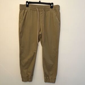 Levis Men’s Twill Four Pocket Canvas Joggers, Safari Brown- L